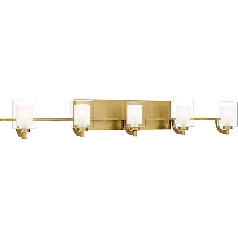 Kolt 5-Light Brushed Gold Bath Light