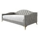 preview thumbnail 16 of 14, CraftPorch Elegant Crystal Button-Tufted Twin Size Upholstered Daybed Silver Grey