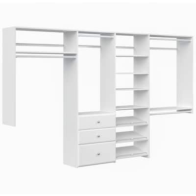 Easy Track Dual Tower Deluxe Closet Kit