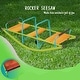 preview thumbnail 2 of 5, High quality kids seesaw plastic seat playground equipment cute baby plastic rocker outdoor children blue and green steel tube