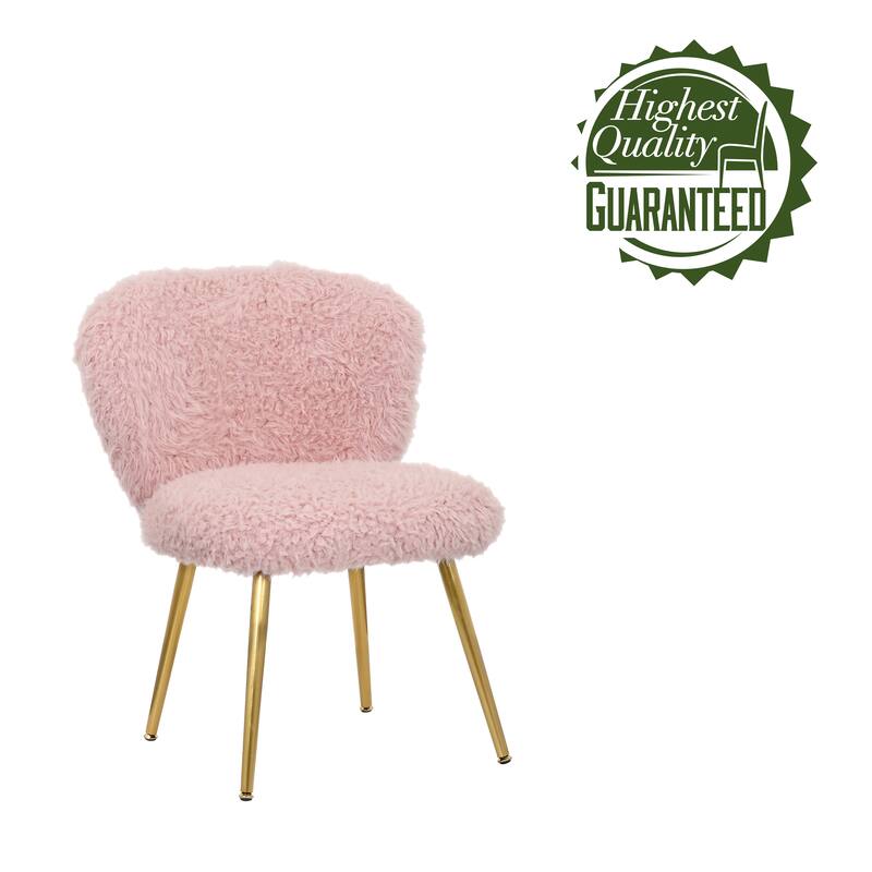 Porthos Home Hazel Dining Chairs, Plush Upholstery, Gold Metal Legs