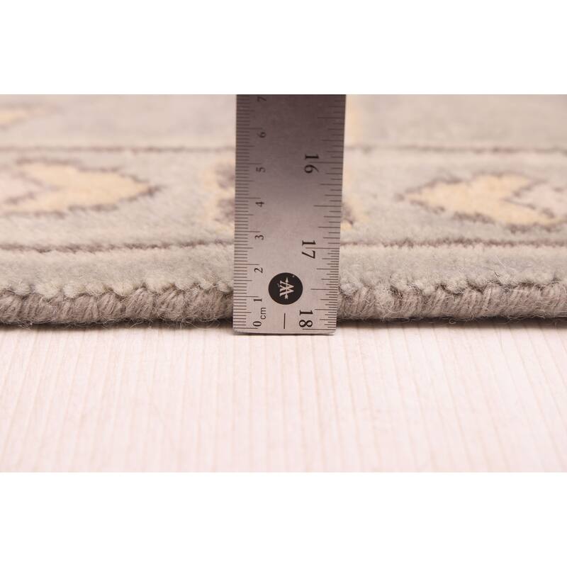 ECARPETGALLERY Hand-knotted Royal Oushak Light Grey Wool Rug - 10'0 x 13'8