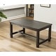 preview thumbnail 15 of 28, Roundhill Furniture Leviton Antique Black Finished Wood 7-piece Dining Set