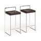 preview thumbnail 2 of 67, Silver Orchid Forrest Stainless Steel Stackable Counter Stool (Set of 2)