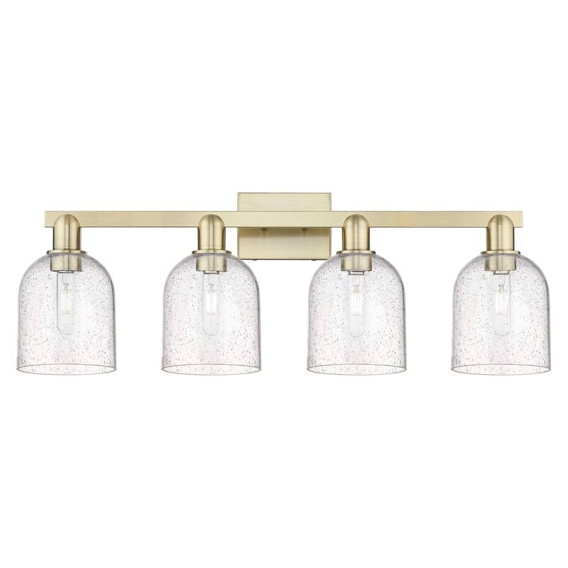 Innovations Lighting Endless Possibilities Arcadia - Bella - 4 Light 33" Bath Vanity Light - Antique Brass/Seedy