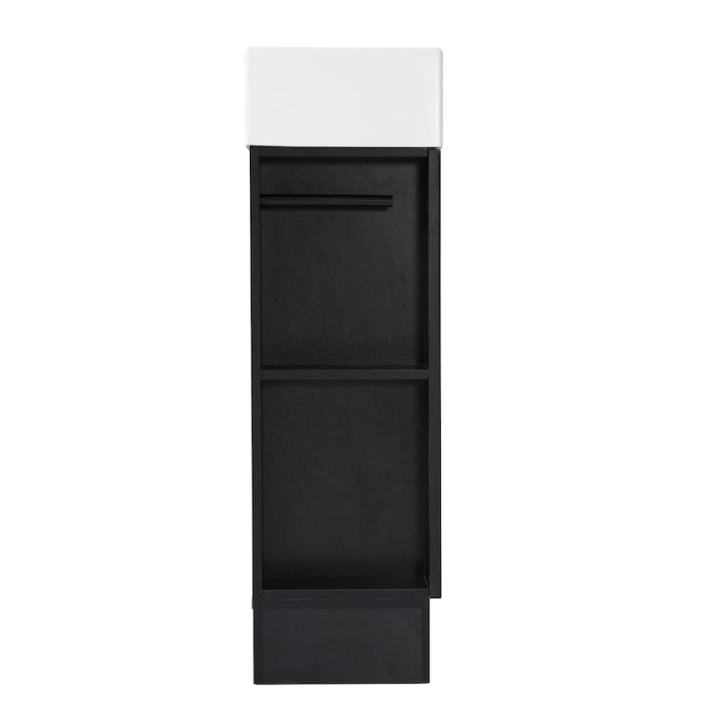 Roomfitters 18.6" Bathroom Vanity with Sink Cabinet with Two-Tier Shelf Left or Right Setup Slim Fit Design
