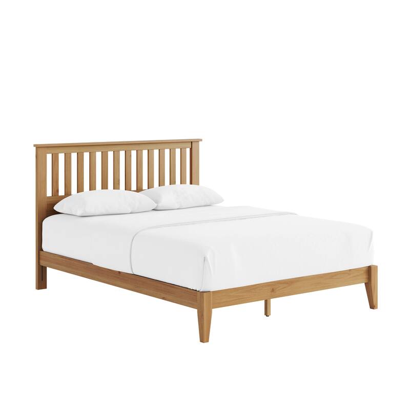 GDFStudio - Malinda Mission Wood Panel Bed with Slat Support