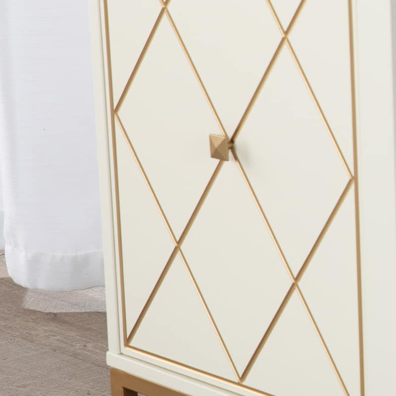 SEI Furniture Marradi Modern Media TV Stand with Storage & Electric Fireplace Insert