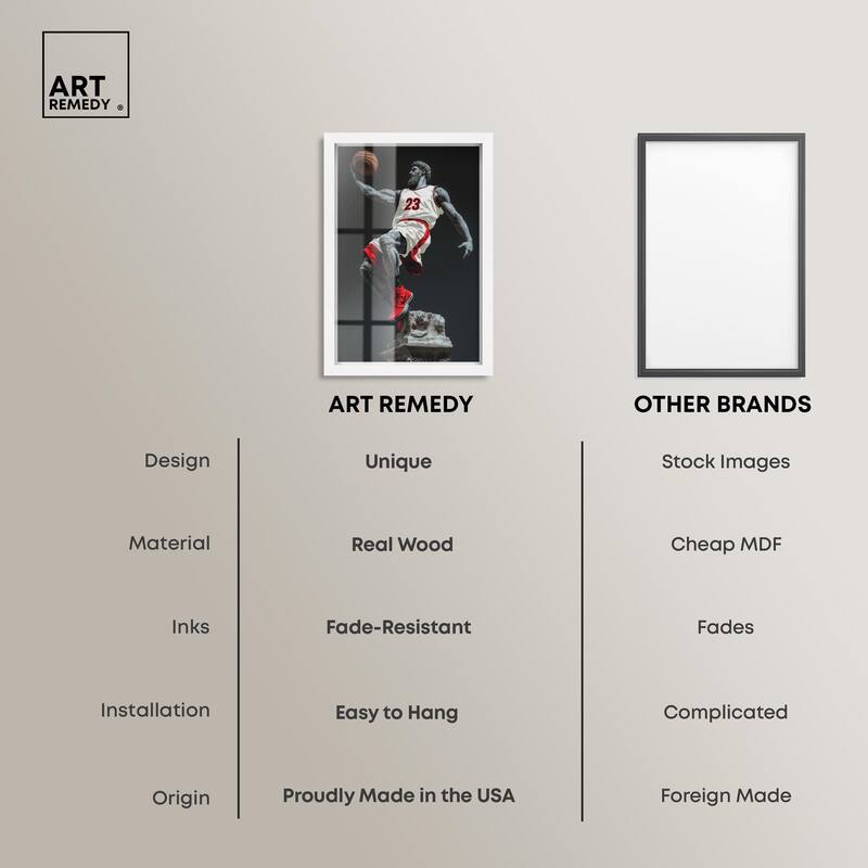 Basketball White Uniform Shadowbox by Art Remedy
