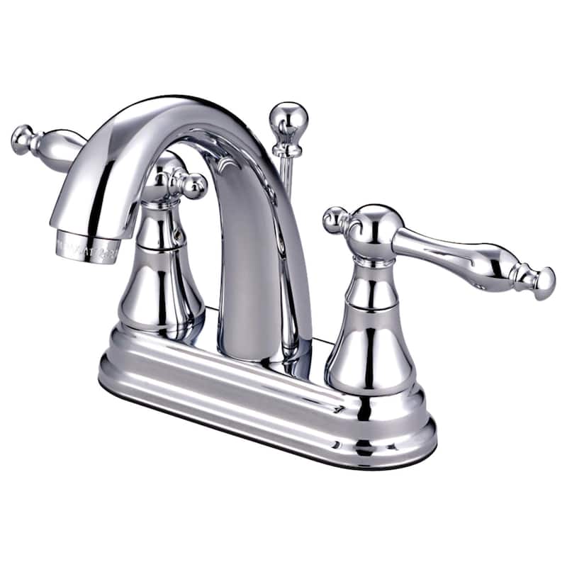 Kingston Brass Normandy Centerset Bathroom Faucet with Brass Pop-Up