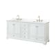 Option White / White Quartz Top / Brushed Gold Hardware