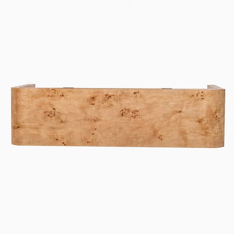 Modern Entryway Table with Burl Wood Veneer,Suitable for Entryway, Hallway, Living Room, Foyer, Corridor