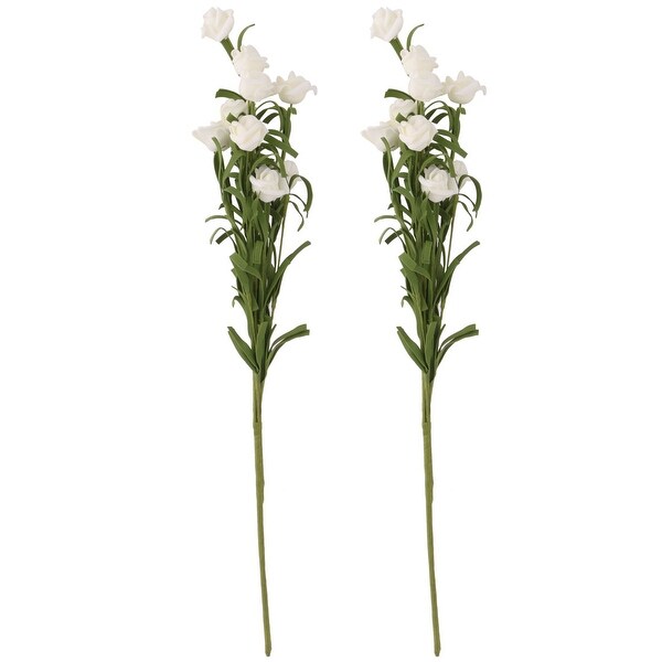 Home Foam Rose DIY Craft Emulational Artificial Flower Bouquet Decor White 2pcs