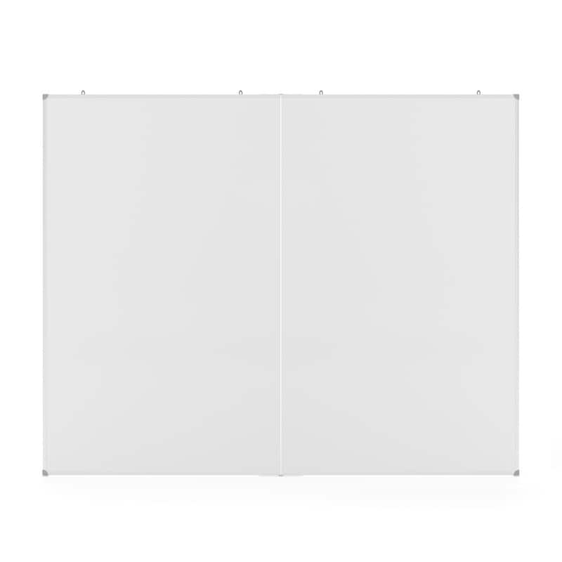Aluminum Magnetic Dry Erase Board with Wall Mount, Marker Tray