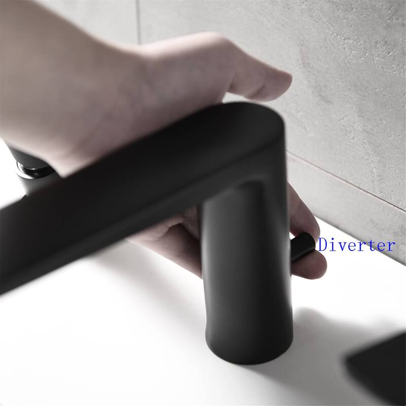 Matte Black Tub Faucet With Handshower Bathroom Bathtub Faucets Deck Mount Modern Tub Filler Trim With Hand Shower