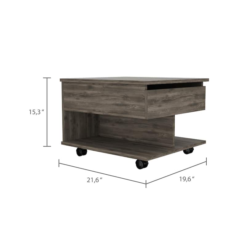 Peterson 1-Drawer 1-Shelf Lift Top Coffee Table