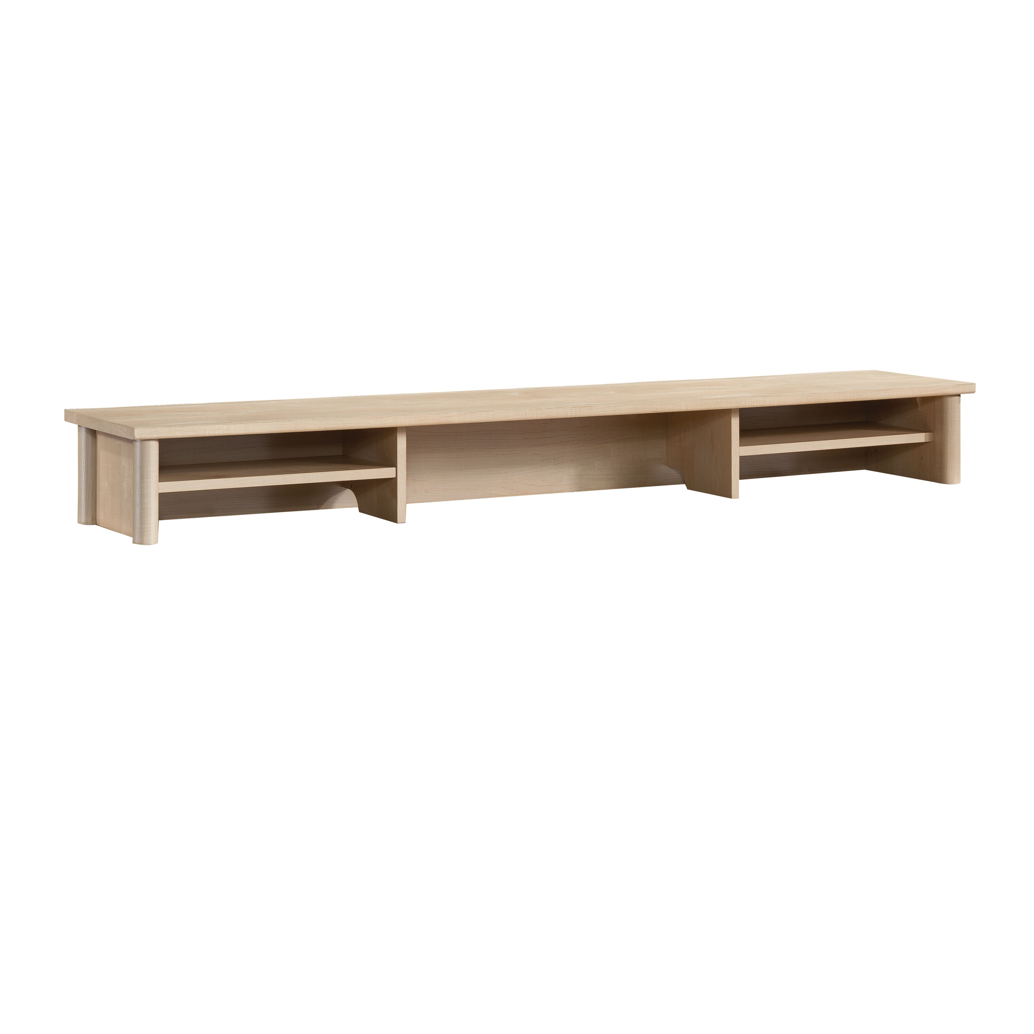 Wood Hutch with Storage Cubbyholes, Maple - 59.06" W x 11.50" D x 6.69" H