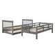 preview thumbnail 10 of 13, Twin-over-Twin Bunk Bed with Twin size Trundle for Bedroom, Dorm, Adults