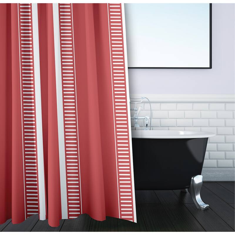 Dashing Stripedd, Stripedd Print Shower Curtain