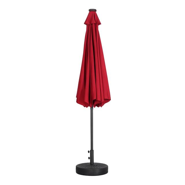 Ainfox 10ft Patio Umbrella with Lights Outdoor Solar Umbrella