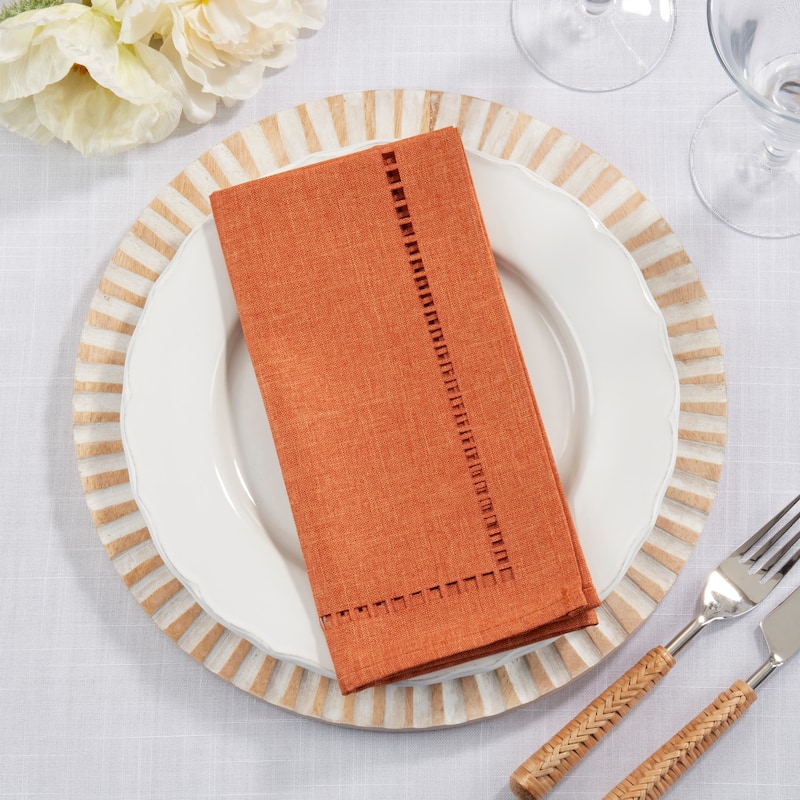 Laser-Cut Hemstitch Napkin (Set of 4)