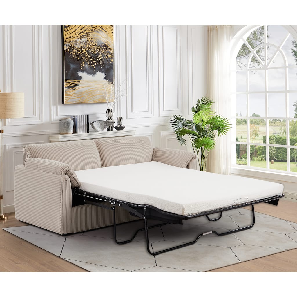 79.13" Multi-Functional Sleeper Pull Out Sofa Bed