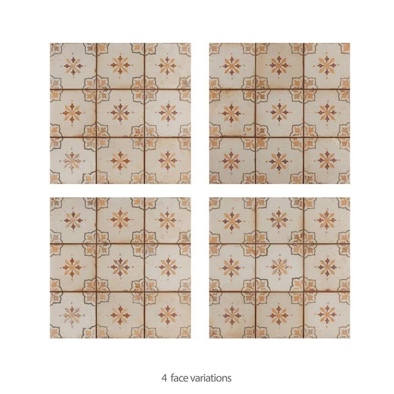 Merola Tile Mirambel Marron 13" x 13" Ceramic Floor and Wall Tile