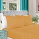 ﻿Superior Mabel 1000-Thread Count Egyptian Cotton Solid Sheet Set - King - Gold