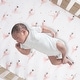 preview thumbnail 2 of 3, Lambs & Ivy Ballerina Baby Breathable 100% Cotton Fitted Crib Sheet - White