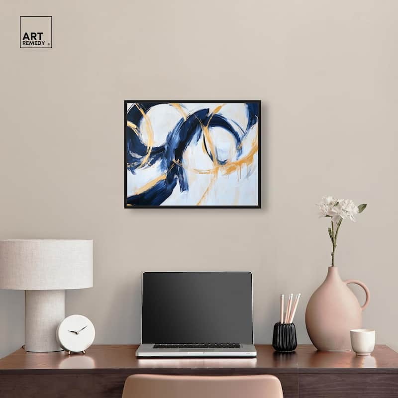 Bold Whirl II Canvas by Art Remedy