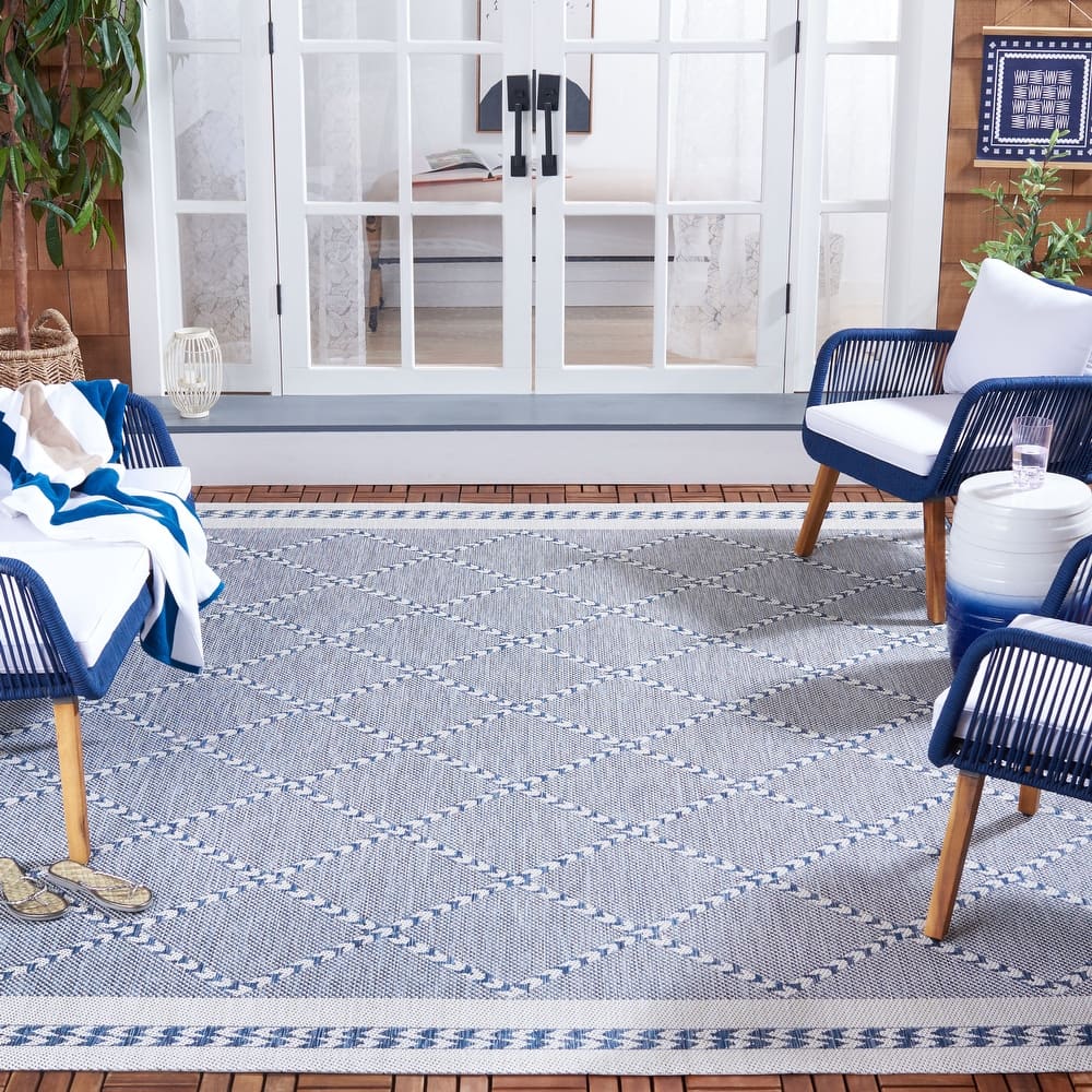 SAFAVIEH Courtyard Minija Transitional Indoor/Outdoor Rug