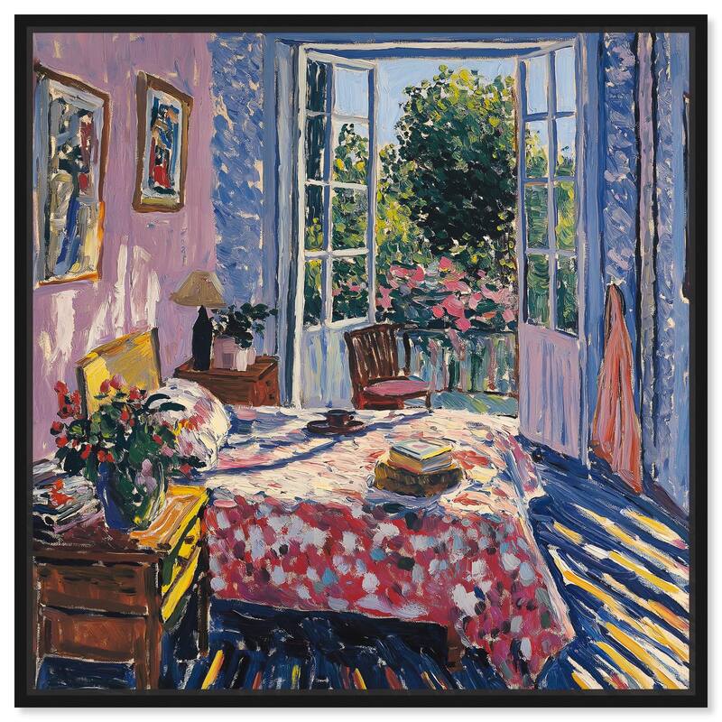 Sunbeam Study Canvas by Art Remedy - Black - 12" x 12"