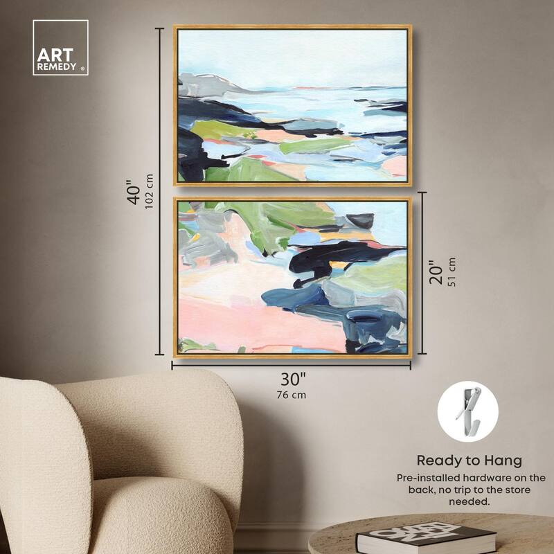 Between Seasons I Canvas Set of 2 by Art Remedy