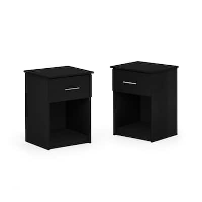 Compact Nightstand with One Drawer and Handle, Durable Particleboard Construction, Easy Assembly