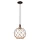 Option Clear Glass with Brown Rope / Oil Rubbed Bronze