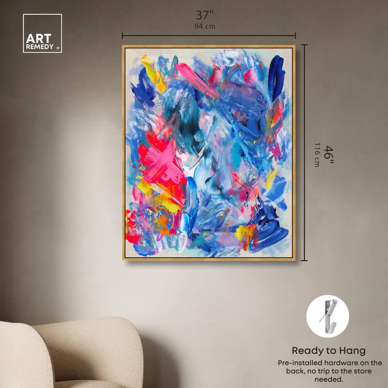 Colorburst Mirage Canvas by Art Remedy