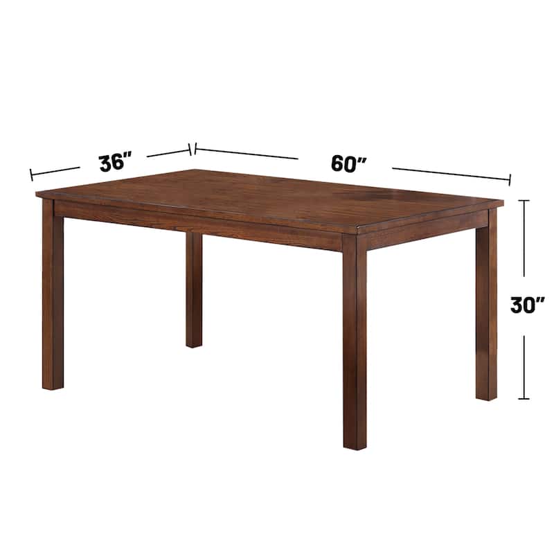 6 Piece Fabric and Wood Dining Set with Bench in Grey