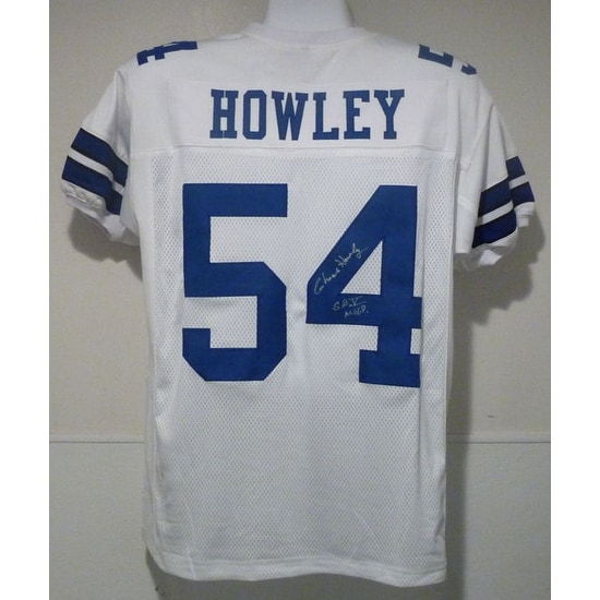 Chuck Howley Autographed white size XL Jersey w/"SB V MVP" Dallas Cowboys