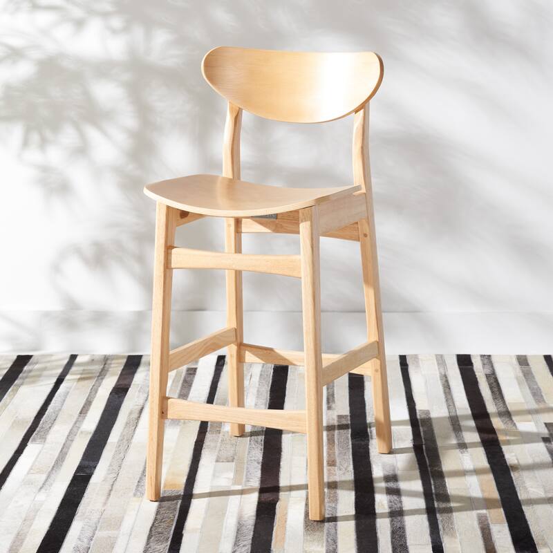 SAFAVIEH Glennie Counter Stool - 17" W x 23" D x 38" H - 17Wx23Dx38H - Natural