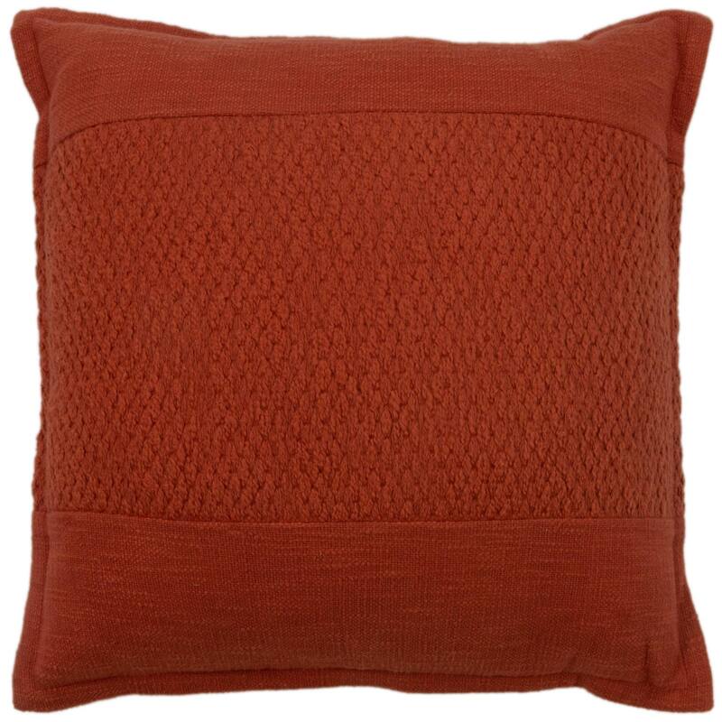 Rizzy Home Designed Blocked Textured Throw Pillow