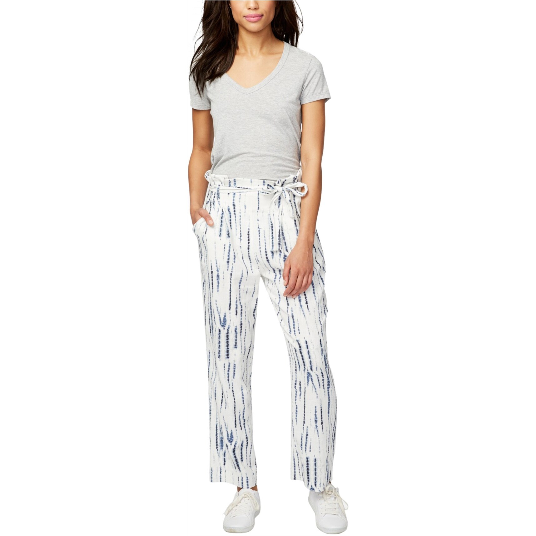 Shop Rachel Roy Womens Printed Paper Bag Casual Trousers