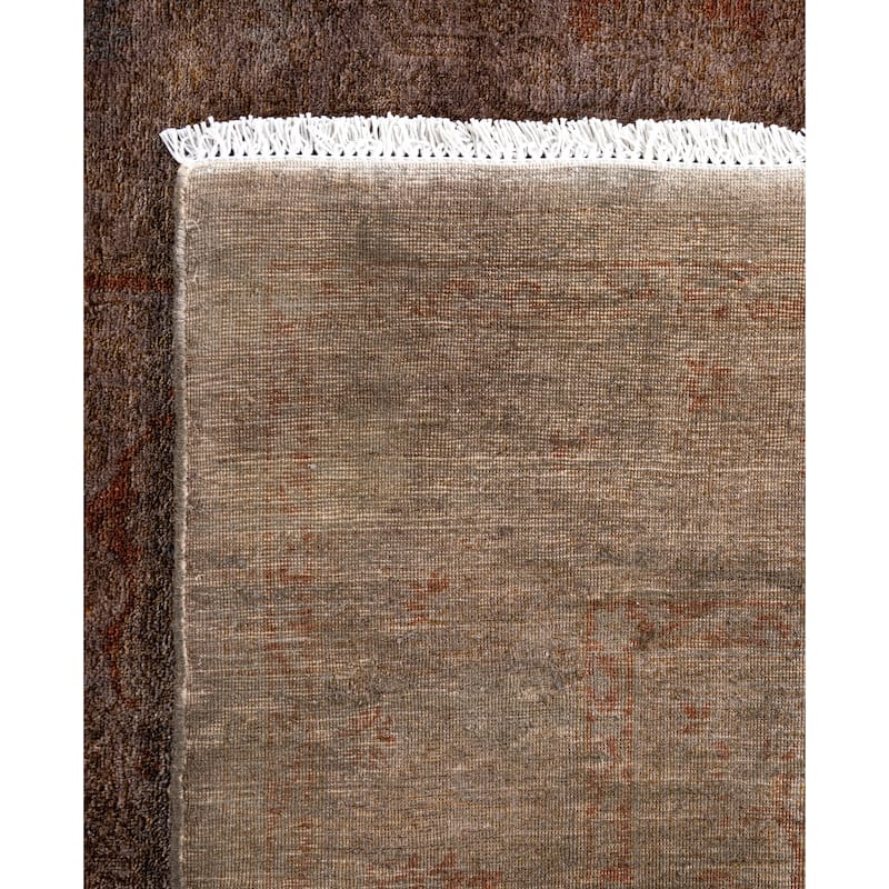 Overdyed One-of-a-Kind Hand-Knotted Area Rug - Brown - 4' 8" x 7' 1"