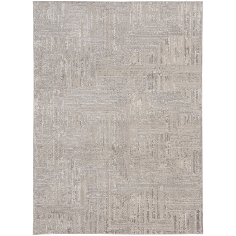 Calvin Klein Irradiant Indoor only Abstract Area Rug - 9' x 12' - Silver - Rectangle