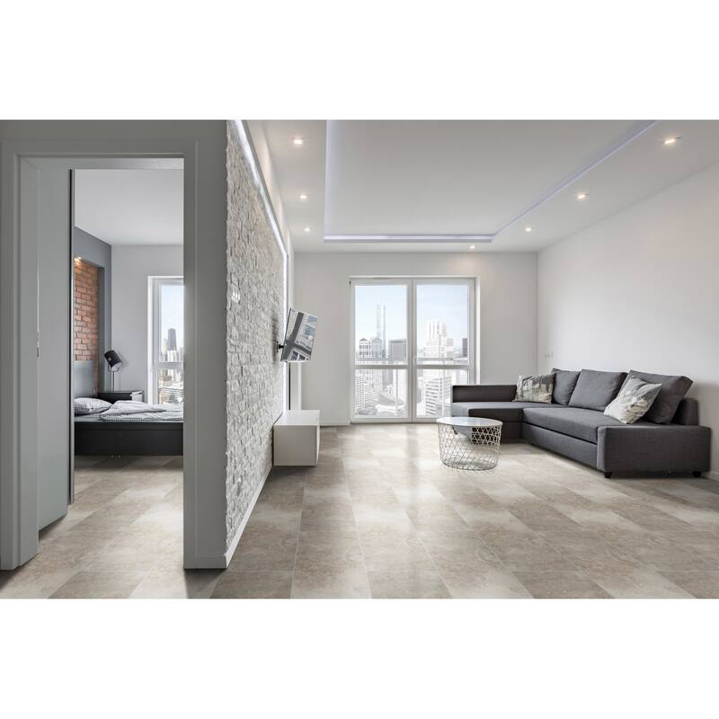 Ackland AKNPTAPH12X24M-PL Aphelia - 12" x 24" Ceramic Solid Floor Tile - Grisa