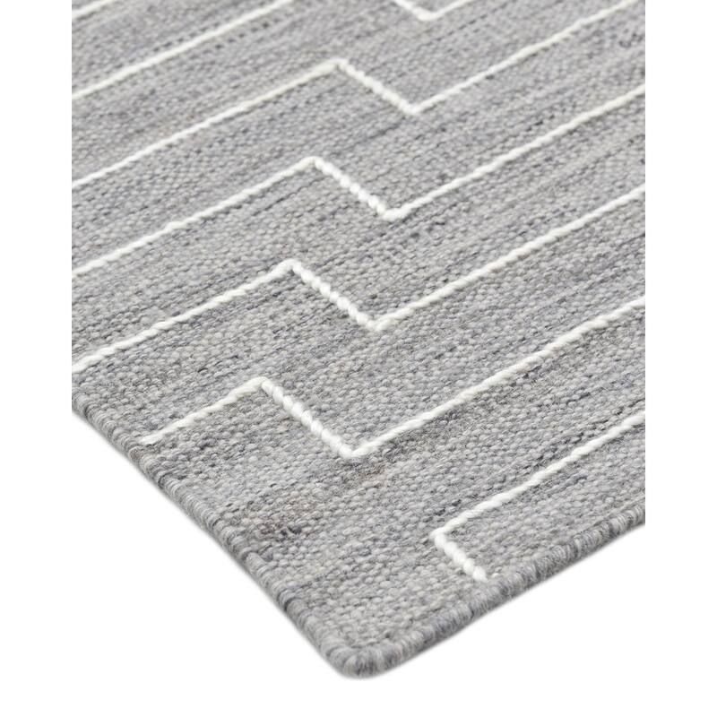 Overton Handmade Modern Contemporary Geometric Area Rug