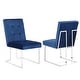 preview thumbnail 9 of 14, Home Beyond Velvet Upholstered Dining Side Chairs Set of 2, Navy Blue