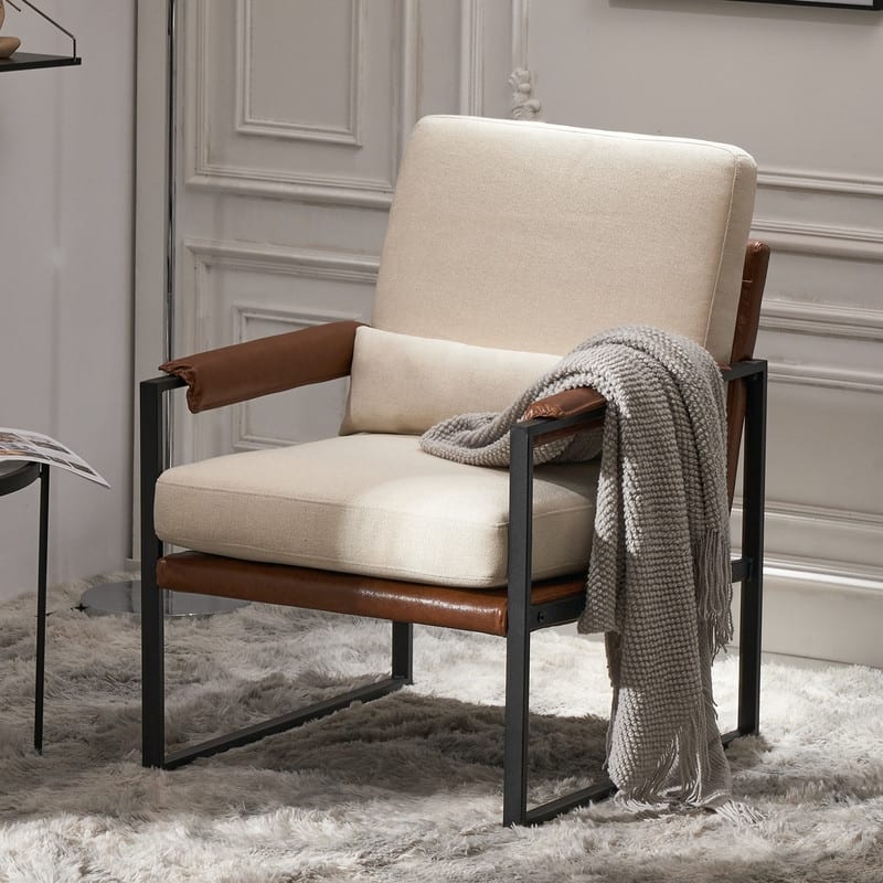 Modern Single Iron Frame Leisure Chair