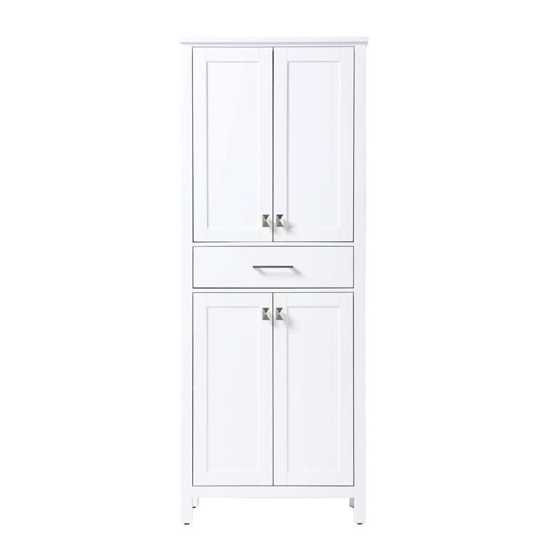 Quentin Bath Storage Cabinet (16-28 In.) - White - 28"