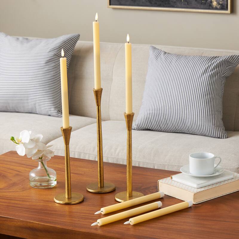 Wax Indoor Outdoor Flameless Candle with Remote Control (Set of 6)