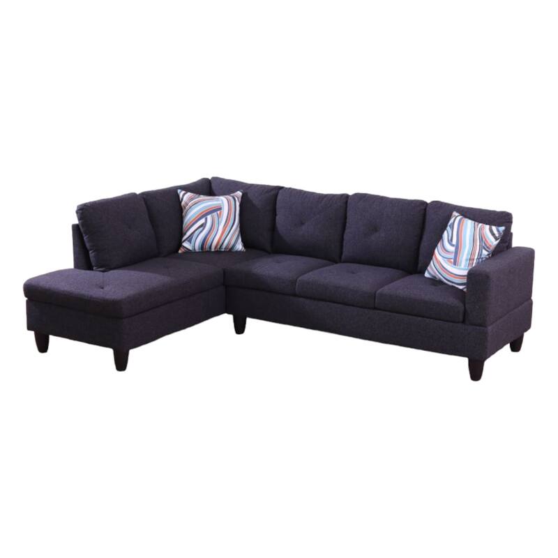 KISRAIS 97" Wide 2-Piece Upholstered Sectional Sofa Set for Small Space